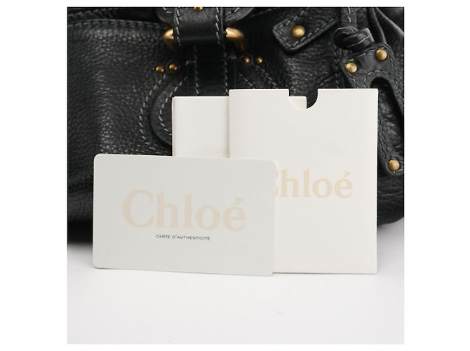 Chloé Borsa a tracolla Paddington in pelle nera - vista 15