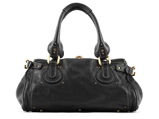 Chloé Borsa a tracolla Paddington in pelle nera - vista 3