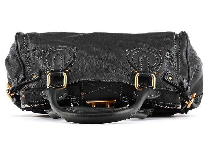 Chloé Borsa a tracolla Paddington in pelle nera - vista 4