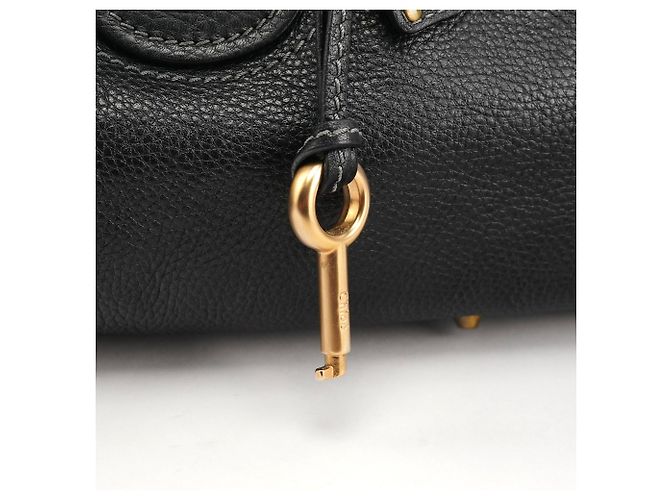 Chloé Borsa a tracolla Paddington in pelle nera - vista 8