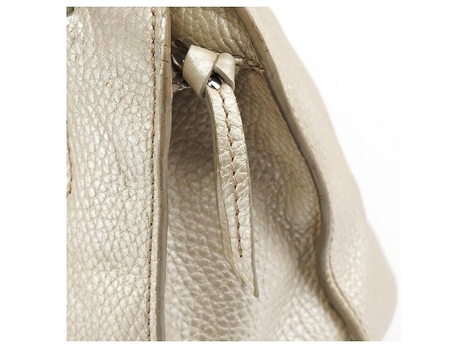 Céline Borsa a tracolla Bittersweet in pelle Pearl White - vista 10