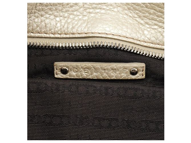 Céline Borsa a tracolla Bittersweet in pelle Pearl White - vista 11