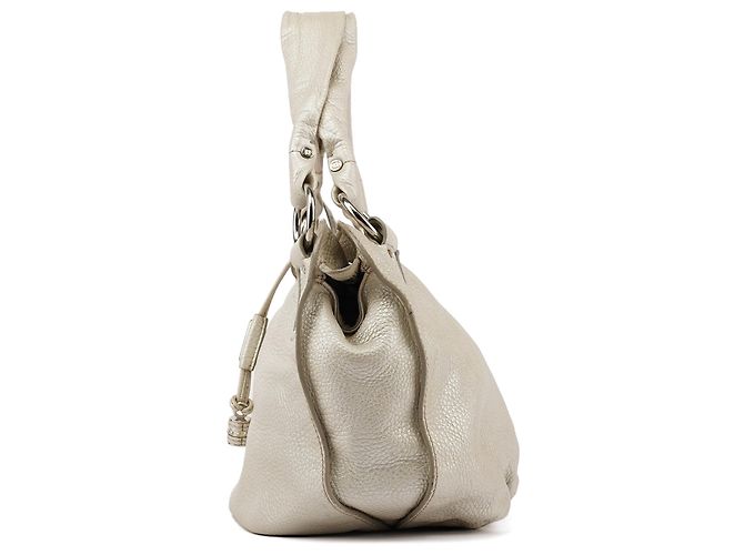 Céline Borsa a tracolla Bittersweet in pelle Pearl White - vista 2