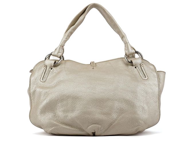 Céline Borsa a tracolla Bittersweet in pelle Pearl White - vista 3