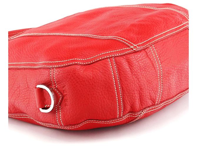Prada Borsa a tracolla BR1608 in pelle rossa - vista 10