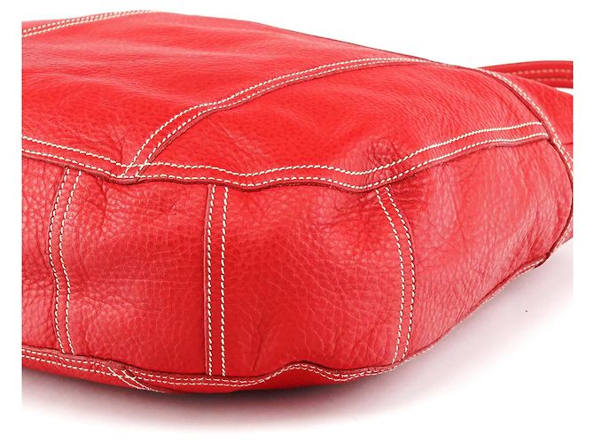 Prada Borsa a tracolla BR1608 in pelle rossa - vista 11