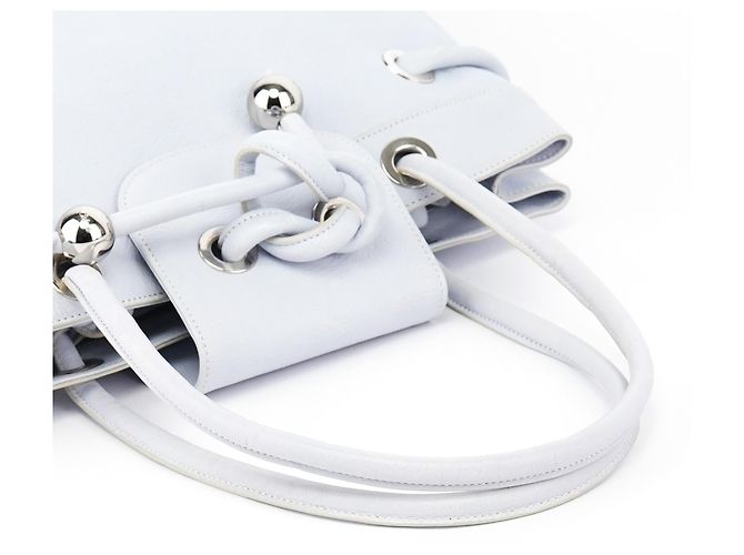 Chloé Borsa a nodo in pelle Slate Blue - vista 10