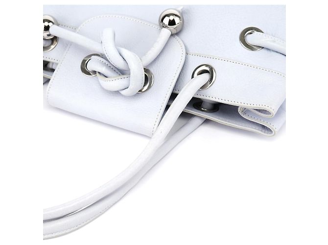 Chloé Borsa a nodo in pelle Slate Blue - vista 12