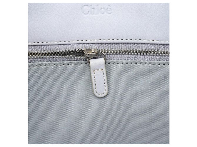 Chloé Borsa a nodo in pelle Slate Blue - vista 14