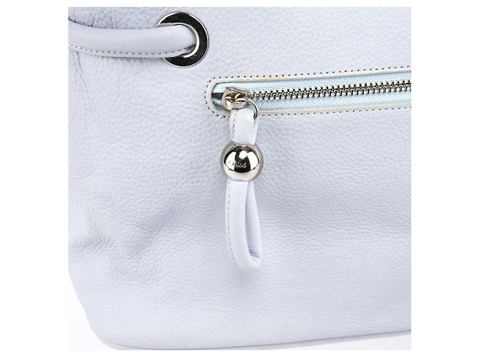 Chloé Borsa a nodo in pelle Slate Blue - vista 7
