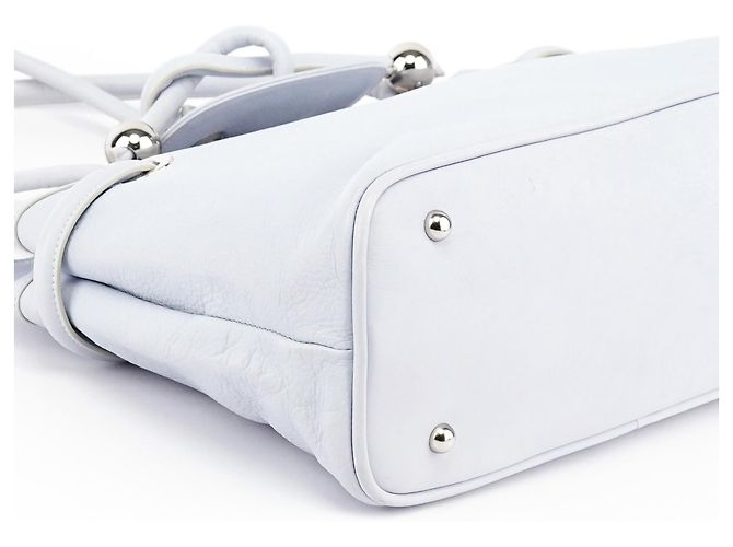 Chloé Borsa a nodo in pelle Slate Blue - vista 8