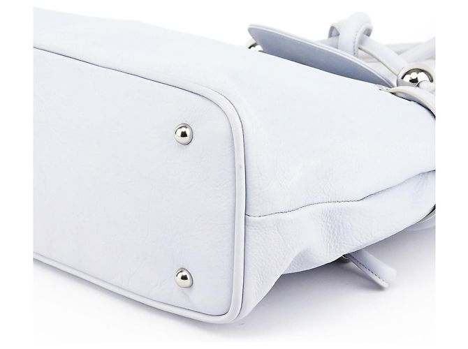 Chloé Borsa a nodo in pelle Slate Blue - vista 9