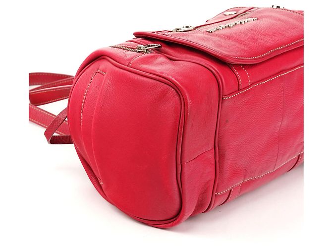 Marc by Marc Jacobs Borsa tote per fotocamera in pelle rosa multi-tasche - vista 8