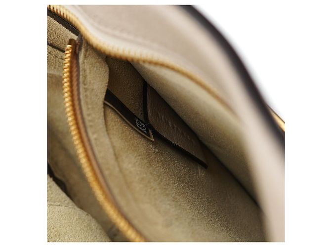 Chloé Bolsa 2-Way em couro bege com alça dourada - vista 20