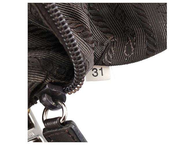 Prada Borsa hobo in finta pitone verde e gialla - vista 14