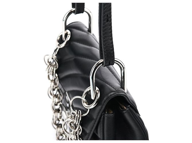 Chloé Borsa a tracolla 2-Way Drew in pelle nera - vista 7