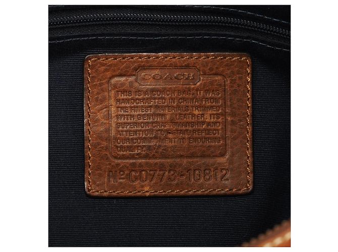 Coach 10812 Borsa a tracolla in patchwork denim blu - vista 12