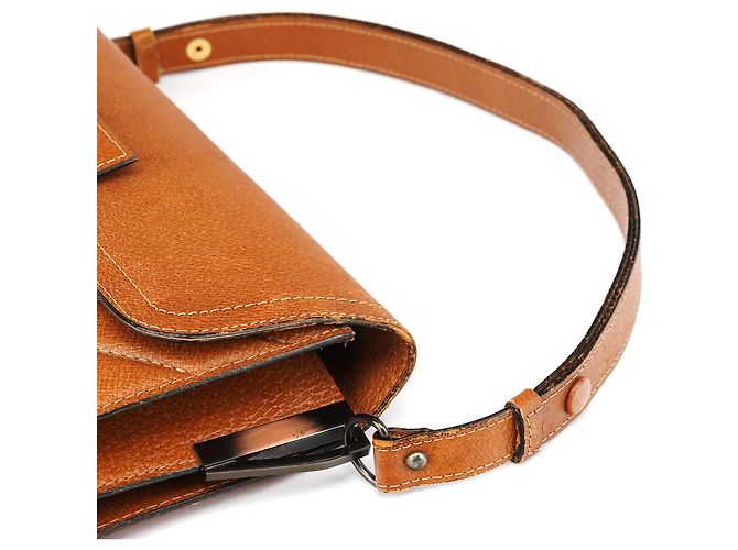 Yves Saint Laurent Borsa a spalla in pelle trapuntata marrone chiaro - vista 11