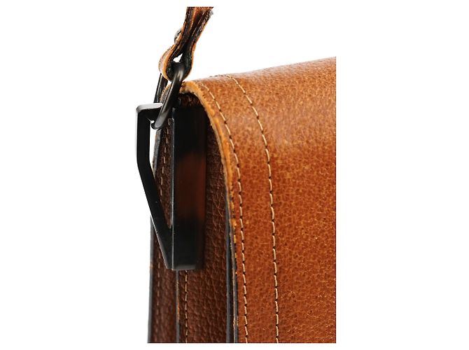 Yves Saint Laurent Borsa a spalla in pelle trapuntata marrone chiaro - vista 16