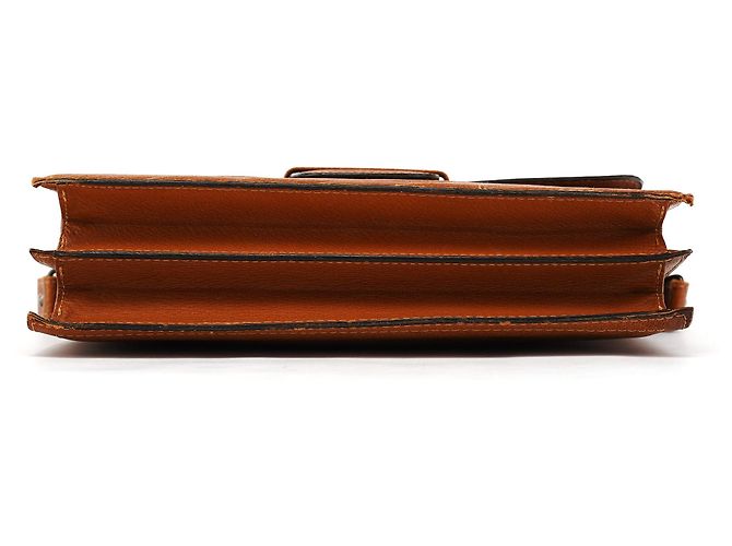Yves Saint Laurent Borsa a spalla in pelle trapuntata marrone chiaro - vista 2