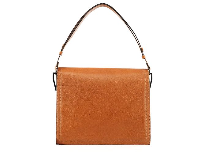 Yves Saint Laurent Borsa a spalla in pelle trapuntata marrone chiaro - vista 4