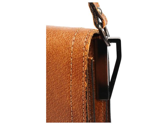 Yves Saint Laurent Borsa a spalla in pelle trapuntata marrone chiaro - vista 6