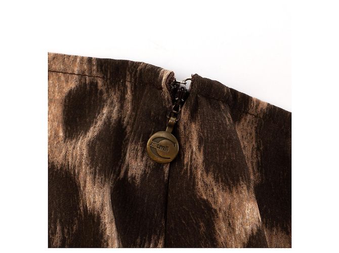 Roberto Cavalli Falda maxi fishtail de estampado de leopardo Just Cavalli años 2000 - vista 3