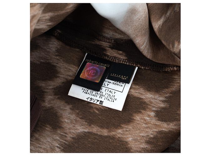 Roberto Cavalli Falda maxi fishtail de estampado de leopardo Just Cavalli años 2000 - vista 4