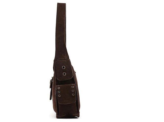 Dolce & Gabbana Borsa a tracolla con patta in camoscio marrone - vista 2