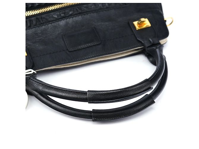 Chloé Borsa Tote 2-Way in pelle nera - vista 13