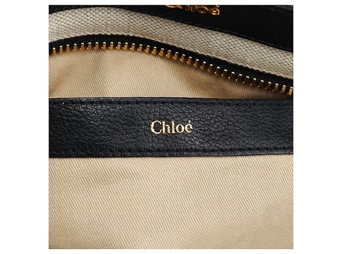 Chloé Borsa Tote 2-Way in pelle nera - vista 18