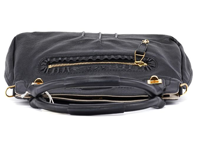 Chloé Borsa Tote 2-Way in pelle nera - vista 4