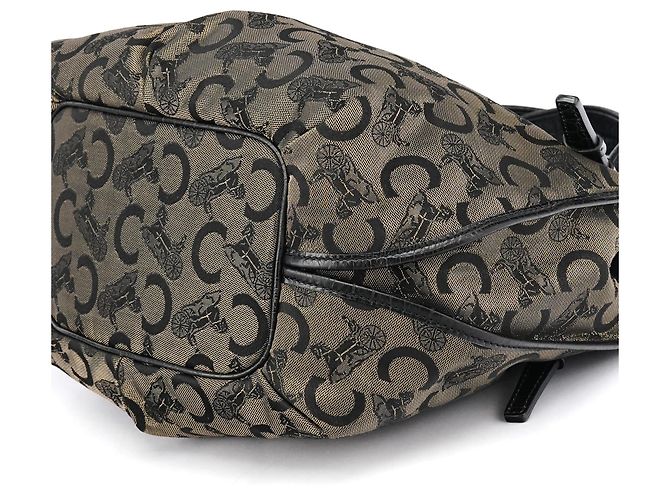 Céline Borsa a tracolla Bittersweet Monogram Marrone - vista 10