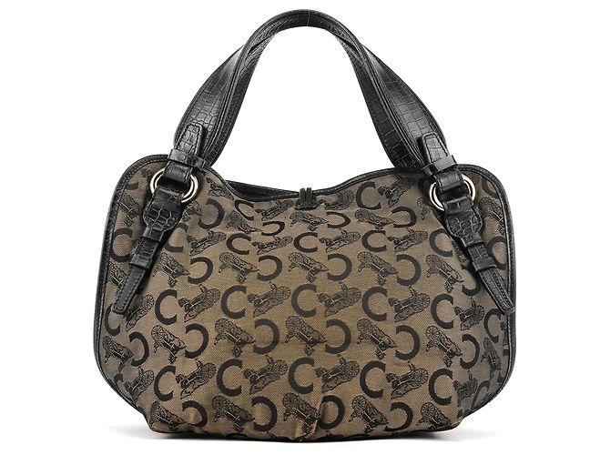 Céline Borsa a tracolla Bittersweet Monogram Marrone - vista 3