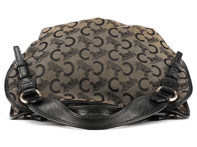 Céline Borsa a tracolla Bittersweet Monogram Marrone - vista 4
