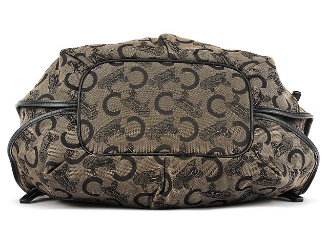 Céline Borsa a tracolla Bittersweet Monogram Marrone - vista 5