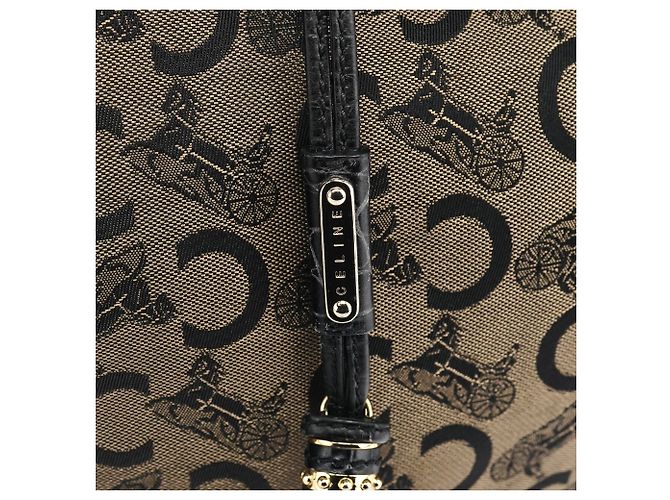Céline Borsa a tracolla Bittersweet Monogram Marrone - vista 6
