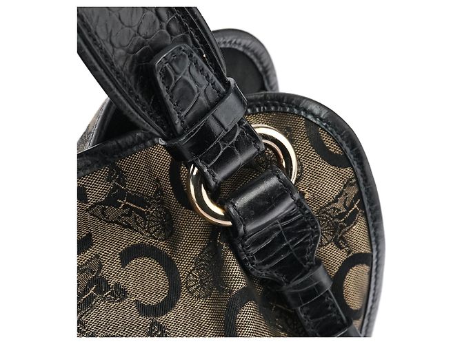 Céline Borsa a tracolla Bittersweet Monogram Marrone - vista 7