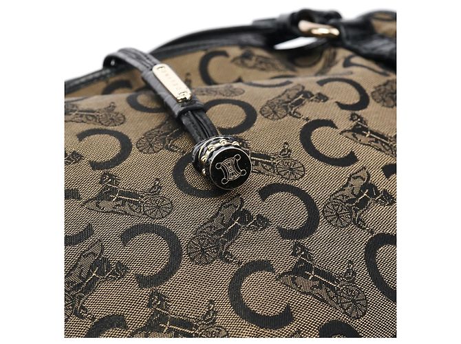 Céline Borsa a tracolla Bittersweet Monogram Marrone - vista 8