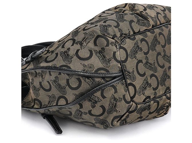 Céline Borsa a tracolla Bittersweet Monogram Marrone - vista 9