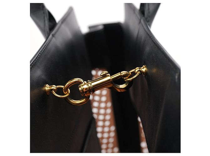 Chloé Borsa tote in pelle traforata rosa tenue e nero - vista 10