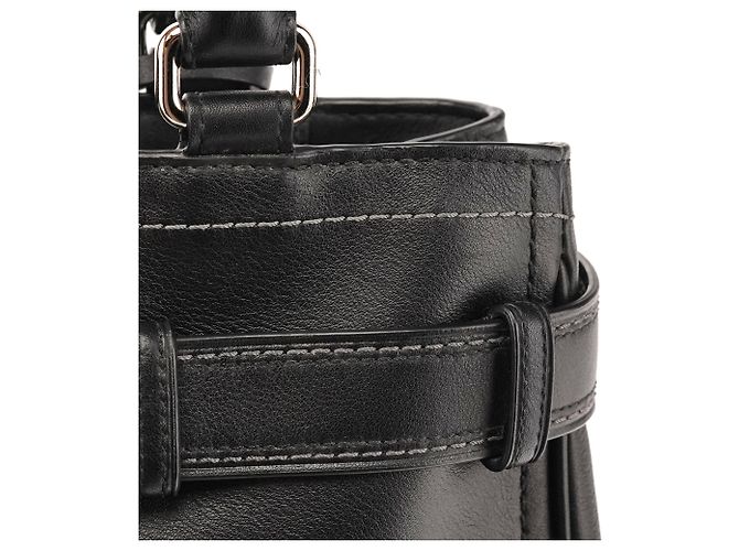 Coach Borsa Tote Hamptons in pelle nera F08A70 - vista 10
