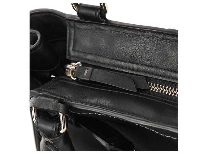 Coach Borsa Tote Hamptons in pelle nera F08A70 - vista 11