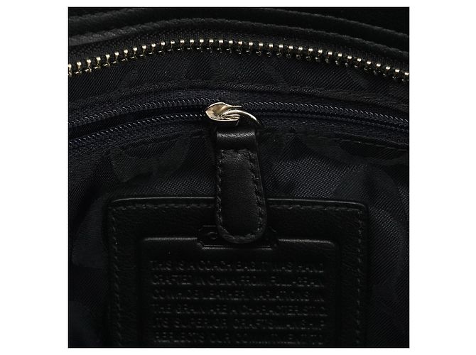 Coach Borsa Tote Hamptons in pelle nera F08A70 - vista 13