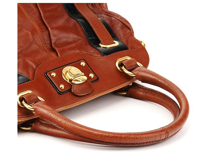 Marc Jacobs Borsa Bowling in pelle marrone - vista 10