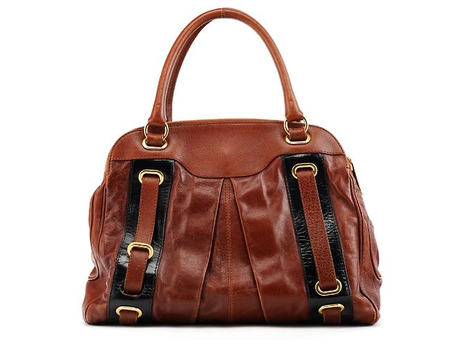 Marc Jacobs Borsa Bowling in pelle marrone - vista 3