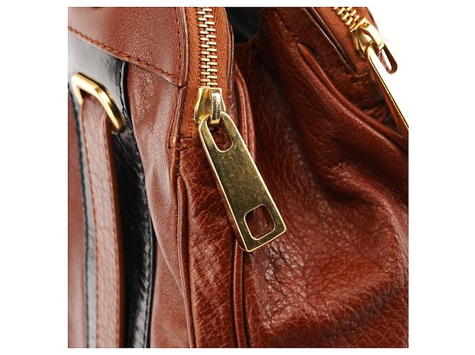 Marc Jacobs Borsa Bowling in pelle marrone - vista 7
