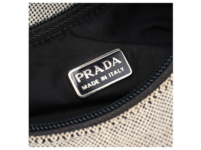 Prada Mini borsa hobo 1999 in tela beige - vista 11