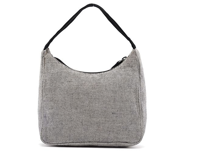 Prada Mini borsa hobo 1999 in tela beige - vista 3