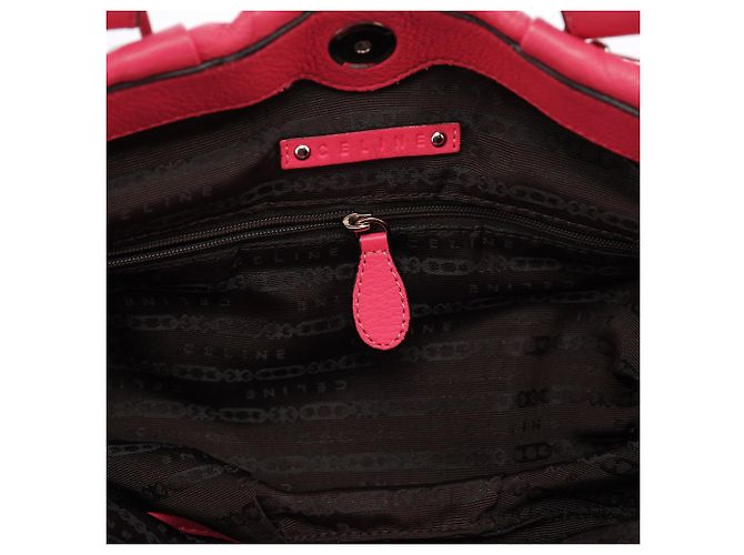 Céline Borsa Tote Pillow 2-Way in pelle rosa - vista 15